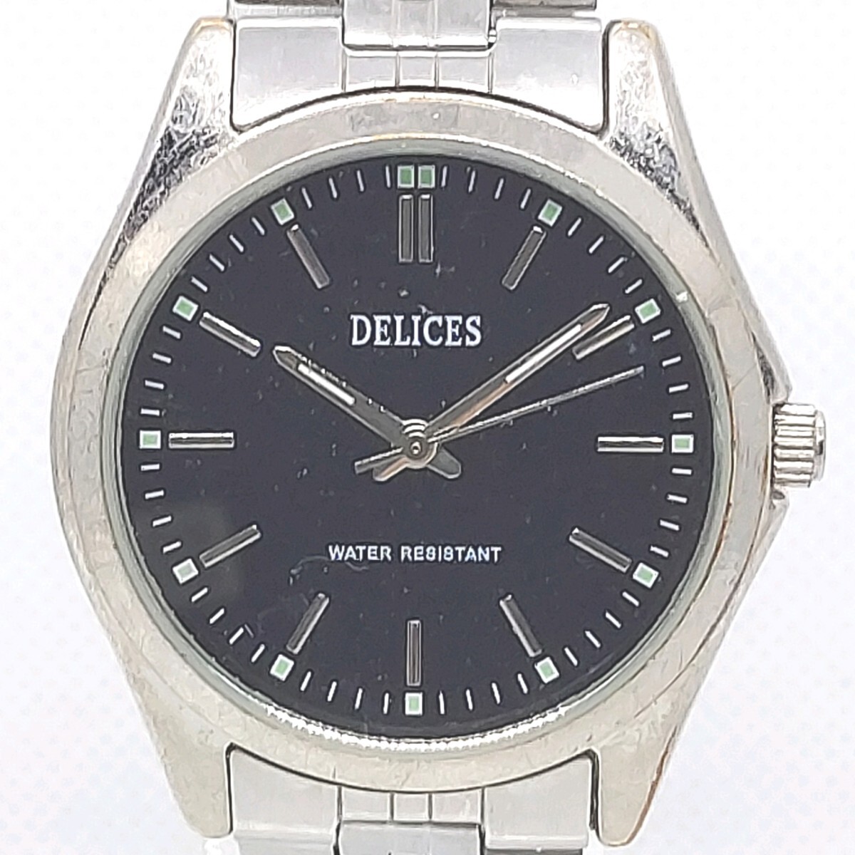 マルマン メンズ腕時計 クオーツ 3針 ブラック MARUMAN DELICES DE0001拍卖