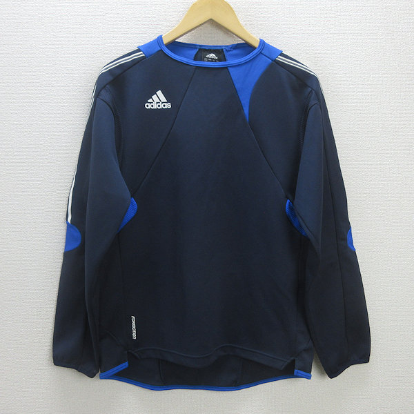 H■アディダス/adidas 長袖スポーツウェア トレーニングウェア【S】黒青/MENS■82【中古】拍卖