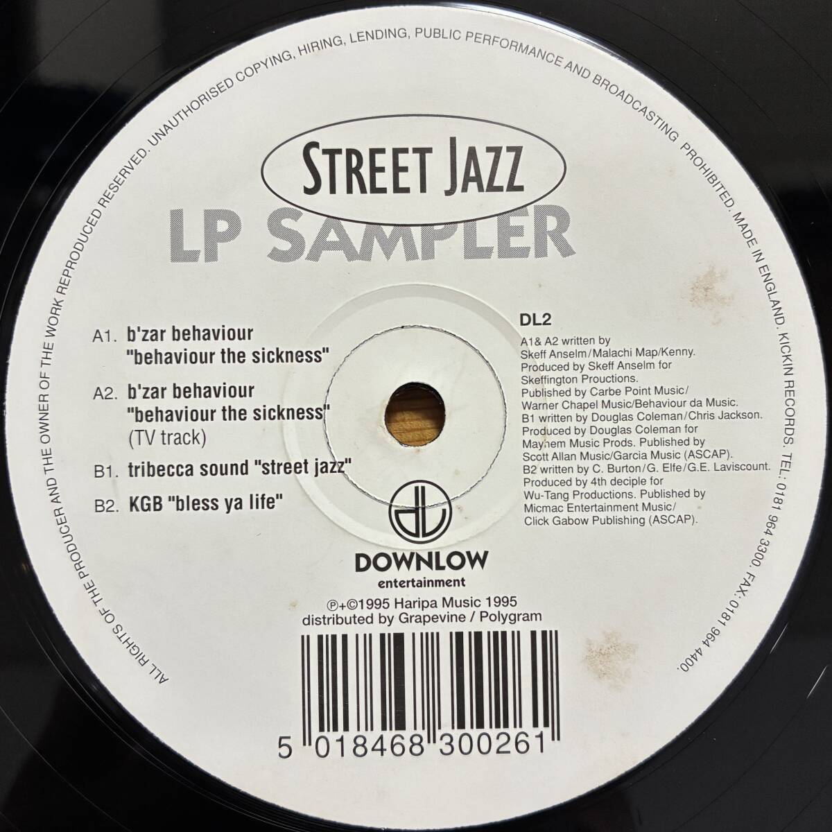 B'ZAR BEHAVIOUR TRIBECCA SOUND KGB STREET JAZZ LP SAMPLER 12インチ シングル拍卖