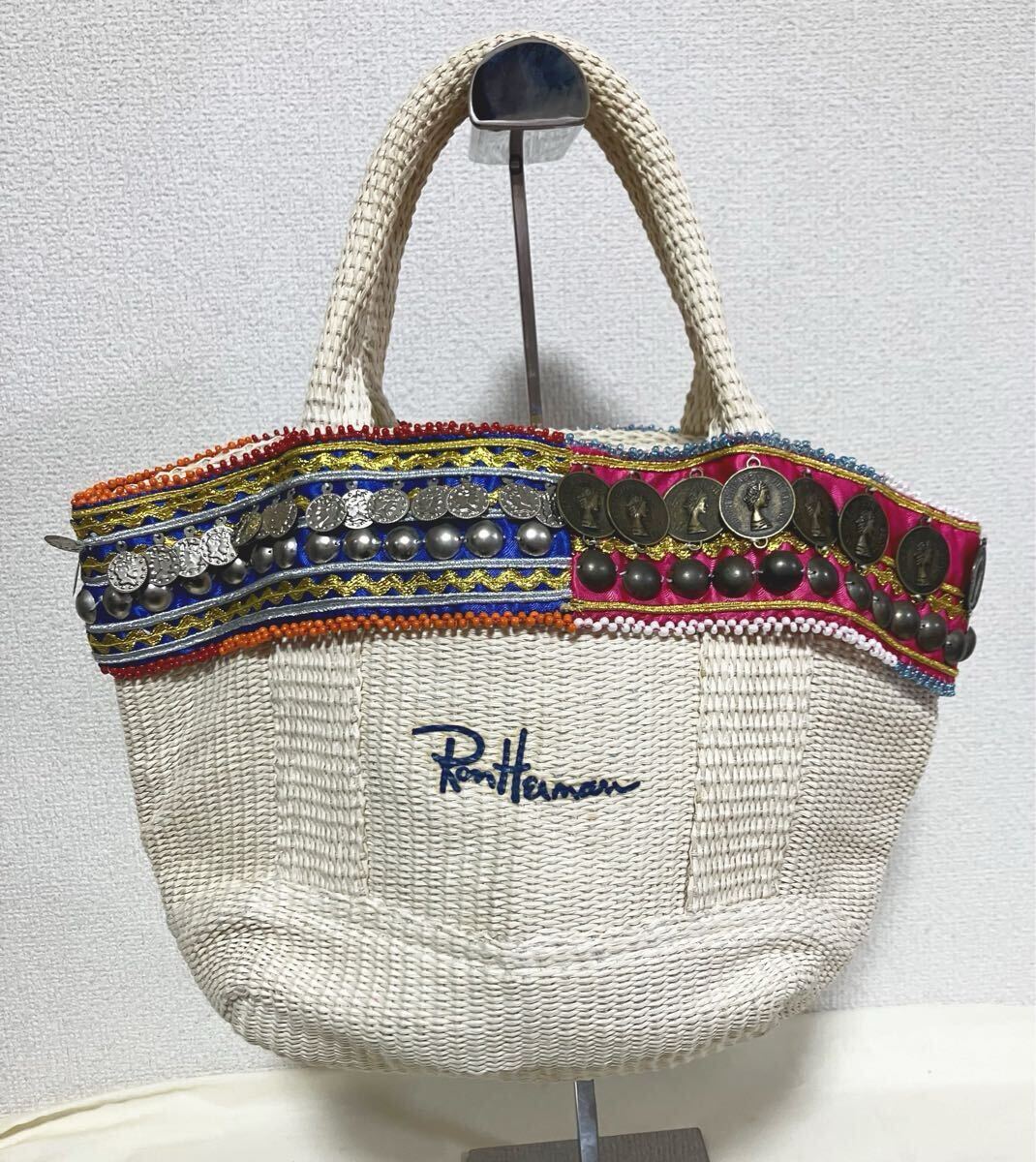 Ron Herman ロンハーマン コイン カゴバッグ トートバッグ拍卖