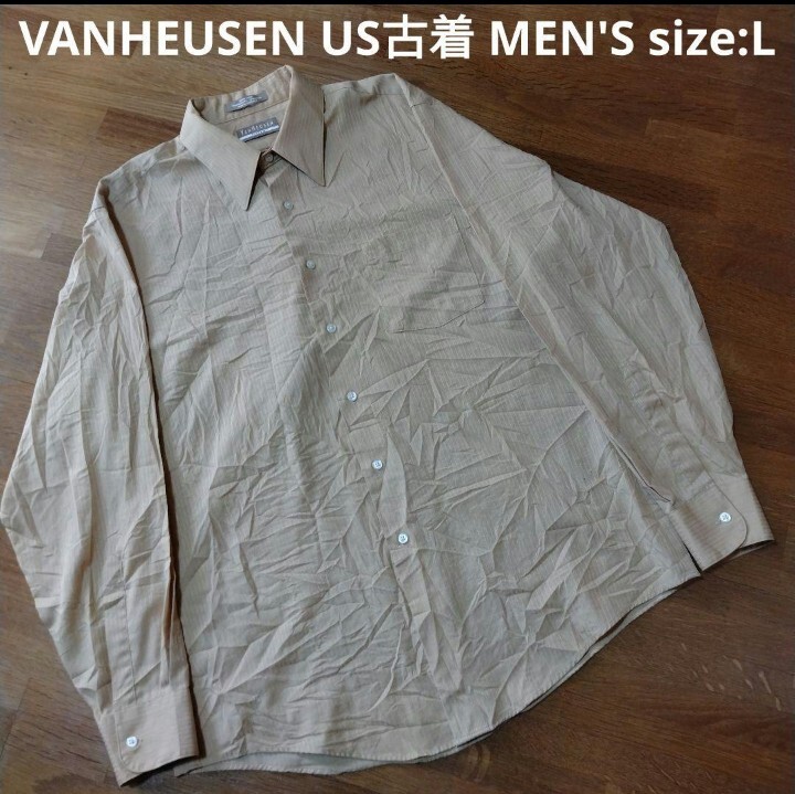 VAN HEUSEN Vintage ドレスシャツ Men's size:L USA輸入古着 US古着 アメカジ拍卖