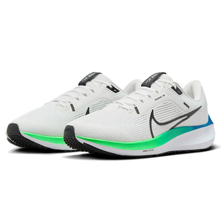 29.5㎝ ナイキ エア ズーム ペガサス 40 白/黄緑/水 DV3853-006 NIKE AIR ZOOM PEGASUS 40 ランニング 拍卖
