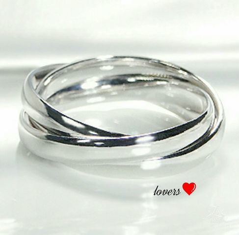 送料無料12号クロムシルバーサージカルステンレス3連トリニティリング指輪ガールズボーイズレディースメンズ海外セレブモデル芸能人愛用拍卖