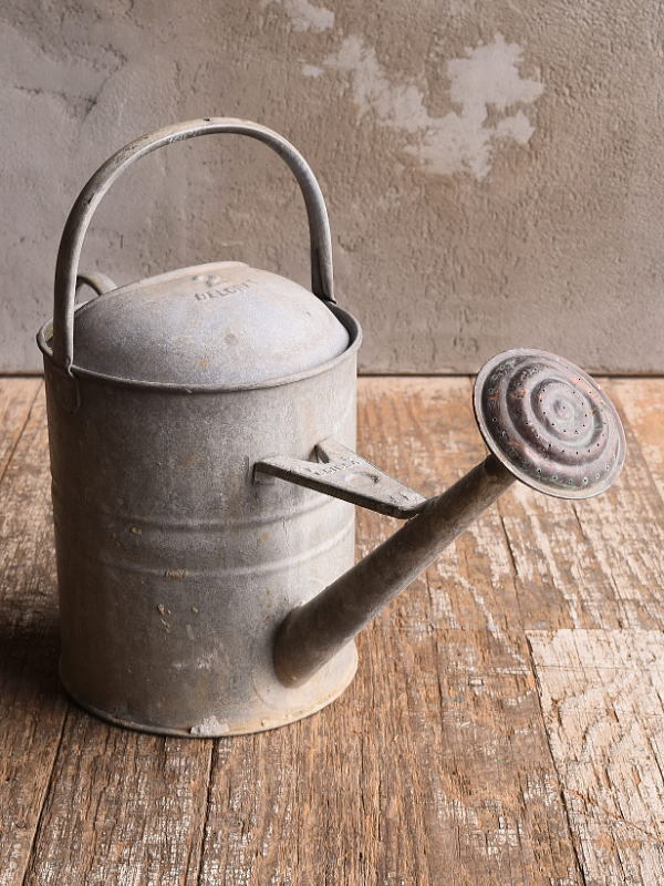 イギリス アンティーク ブリキ製 ジョウロ ガーデニング 13039拍卖