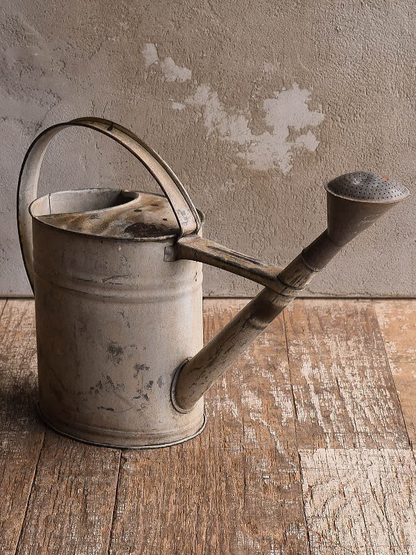 フレンチ アンティーク ブリキ製 ジョウロ ガーデニング 13041拍卖
