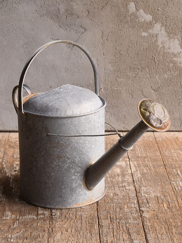 イギリス アンティーク ブリキ製 ジョウロ ガーデニング 13069拍卖