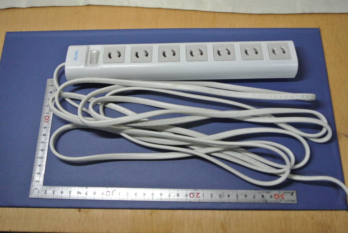 集中スイッチ付き 6個口 サンワ 電源タップ 延長コード 15A125V 4.5m 2021年 中古拍卖