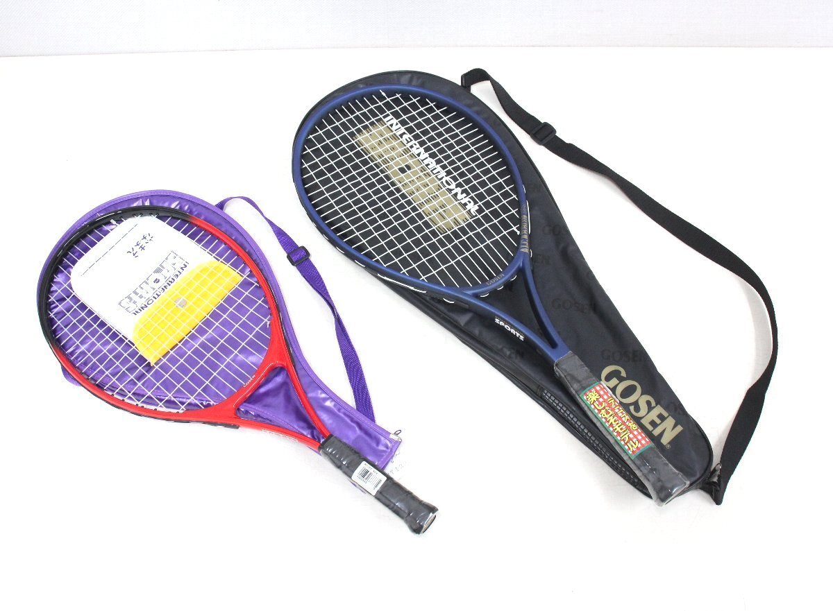 ks11■未使用品◆GOSEN◆テニスラケット◆大人用1本+子供用1本◆2本セット◆テニスを楽しむモデル◆ALCARBON 03◆I.S.Junior 23◆親子向け拍卖