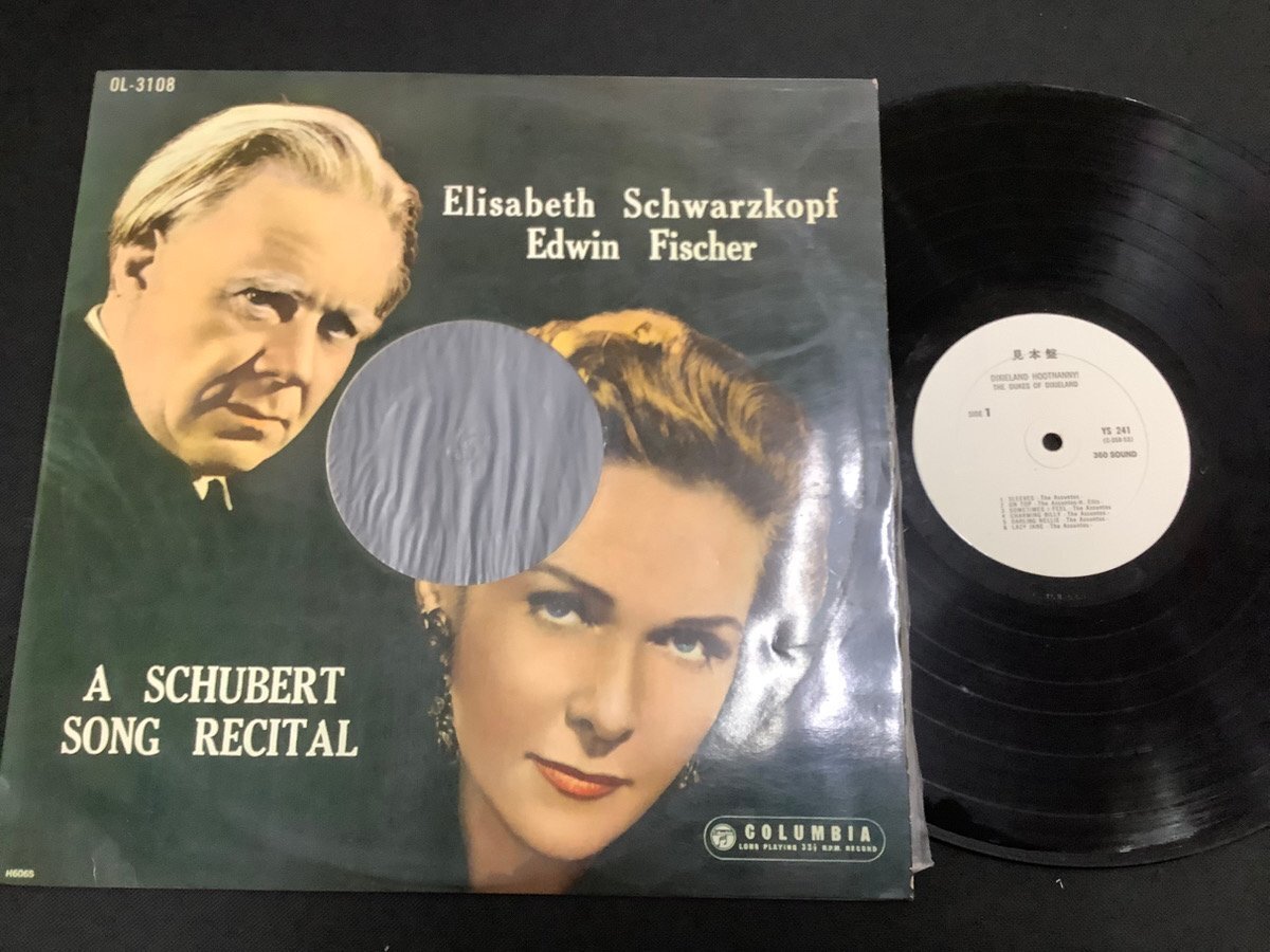 ◆日 P 0410【30】A SCHUBERT SONG RECITAL / SCHWARZKOPE . FLSCHER / OL-3108  レコード-定形外拍卖