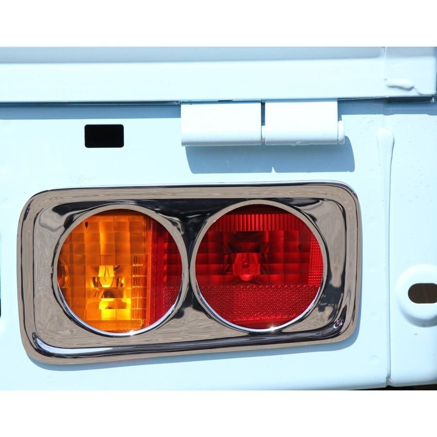 J-NEXT ダイハツ ハイゼットトラック/ハイゼットジャンボ(200系/500系)共通 メッキ テールレンズカバー 丸タイプ拍卖