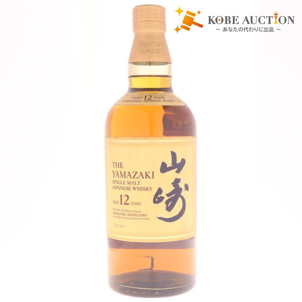 ● 酒 サントリー 山崎 12年 シングルモルト ウイスキー 700ml 43% 未開栓 未使用拍卖