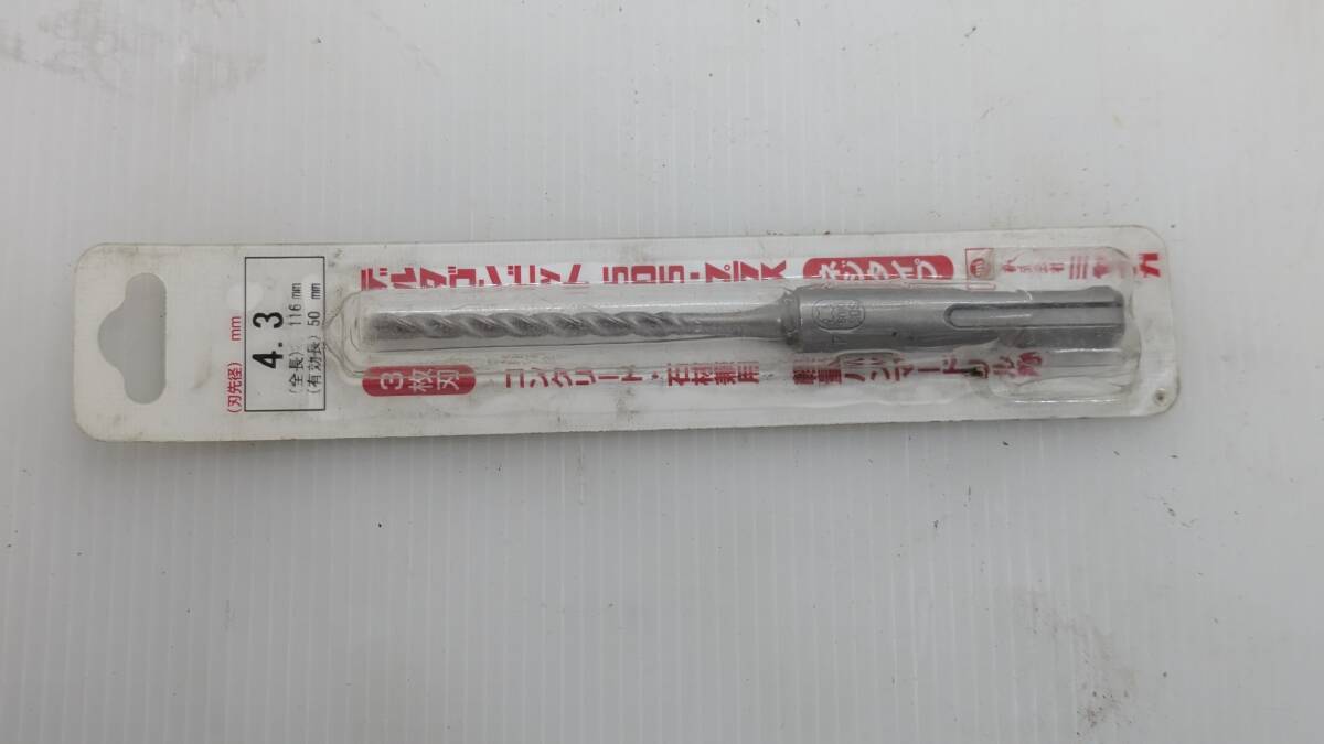 No.621●ドリルビット●ミヤナガ●DL SDS043J●未使用品●4.3mm●3枚刃●MIYANAGA●コンクリート●石材兼用●ネジタイプ●デルタゴンビット拍卖