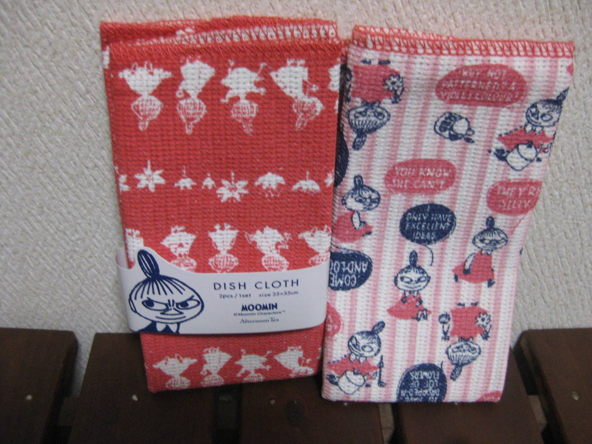 アフタヌーンティー ムーミン☆リトルミイ ディッシュクロス キッチン 未使用拍卖