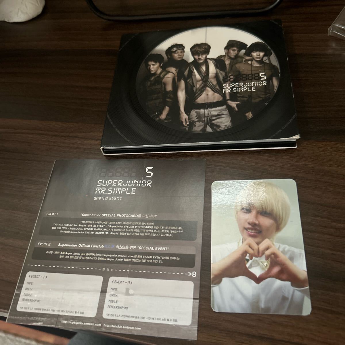 SUPER JUNIOR ウニョク Mr.Simple 韓国盤 トレカ CD拍卖