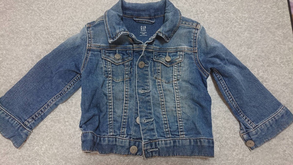 デニムジャケット GAP インディゴ 90cm 子供服拍卖