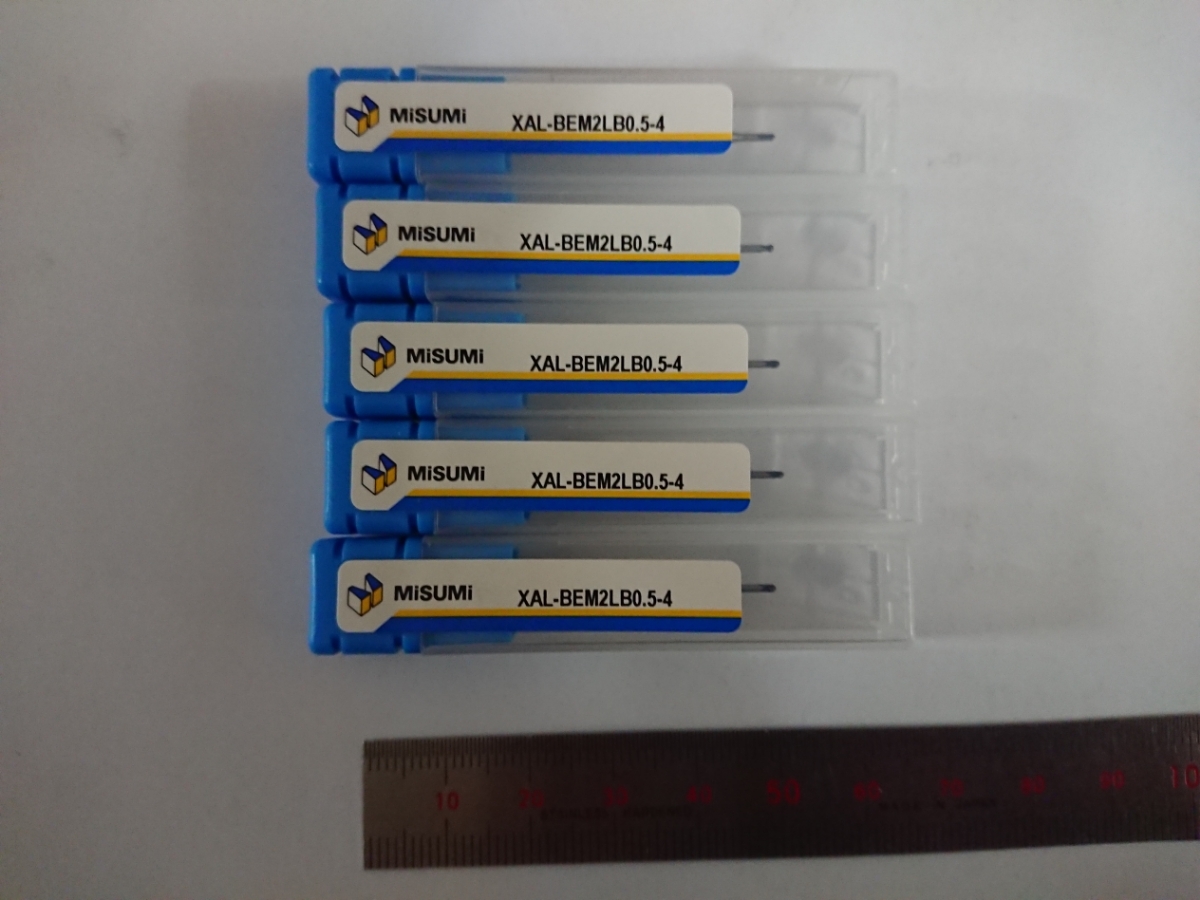 R0.5 首下4mm 新品 超硬 ボールエンドミル 5本セット misimi ミスミ製拍卖