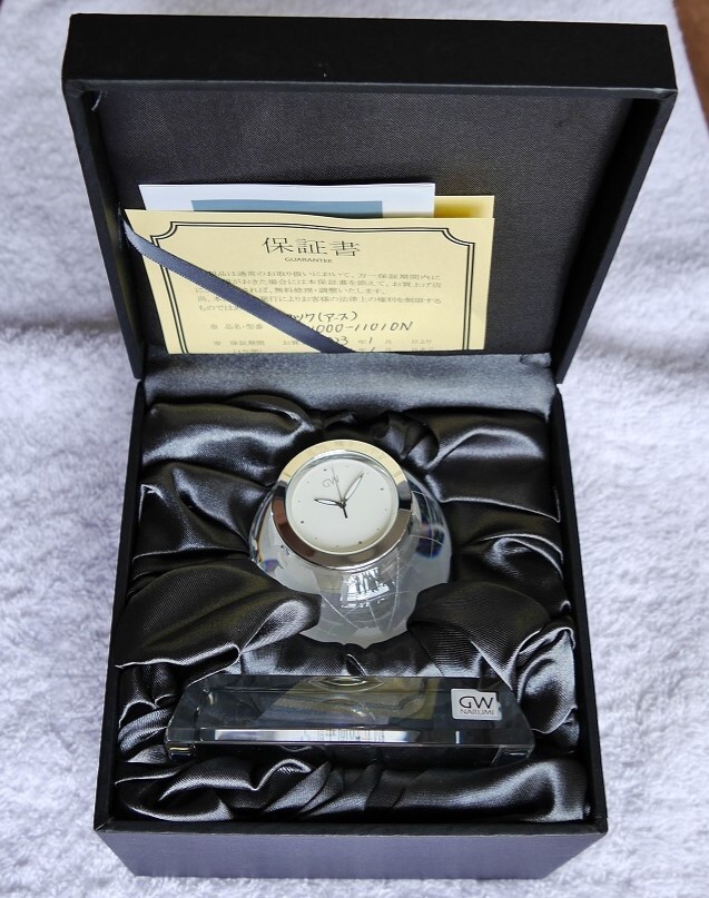 グラスワークス アース クロック 89㎜(GW1000-11010)光学ガラス製拍卖