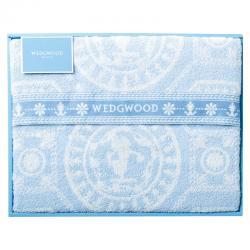 【特選商品6】 WEDGWOOD ウェッジウッド タオルケット ブルー FR83600052 寝具 綿100% シングルサイズ拍卖