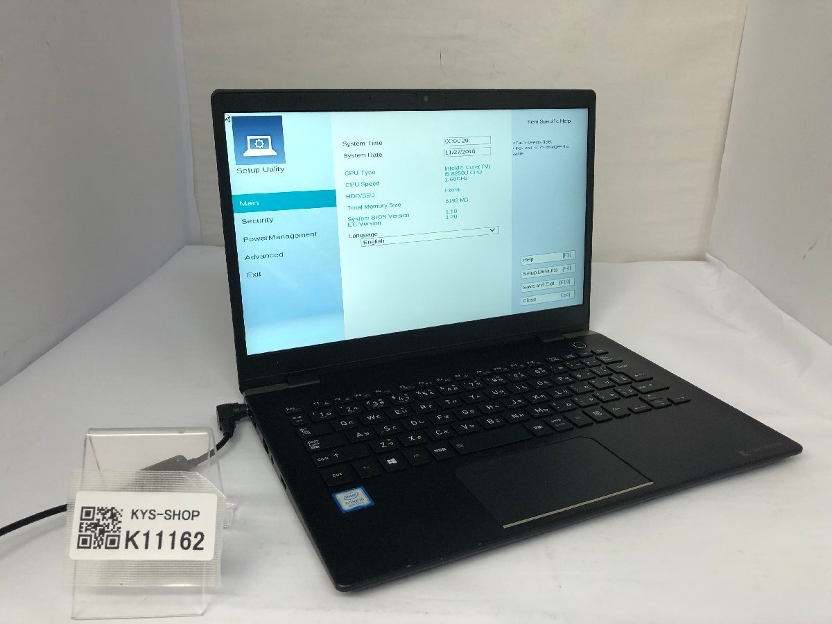 ジャンク/ TOSHIBA dynabook G83/M PG83MTCCJLBA311 Intel Core i5-8250U メモリ8.19GB ストレージ無し 【K11162】拍卖