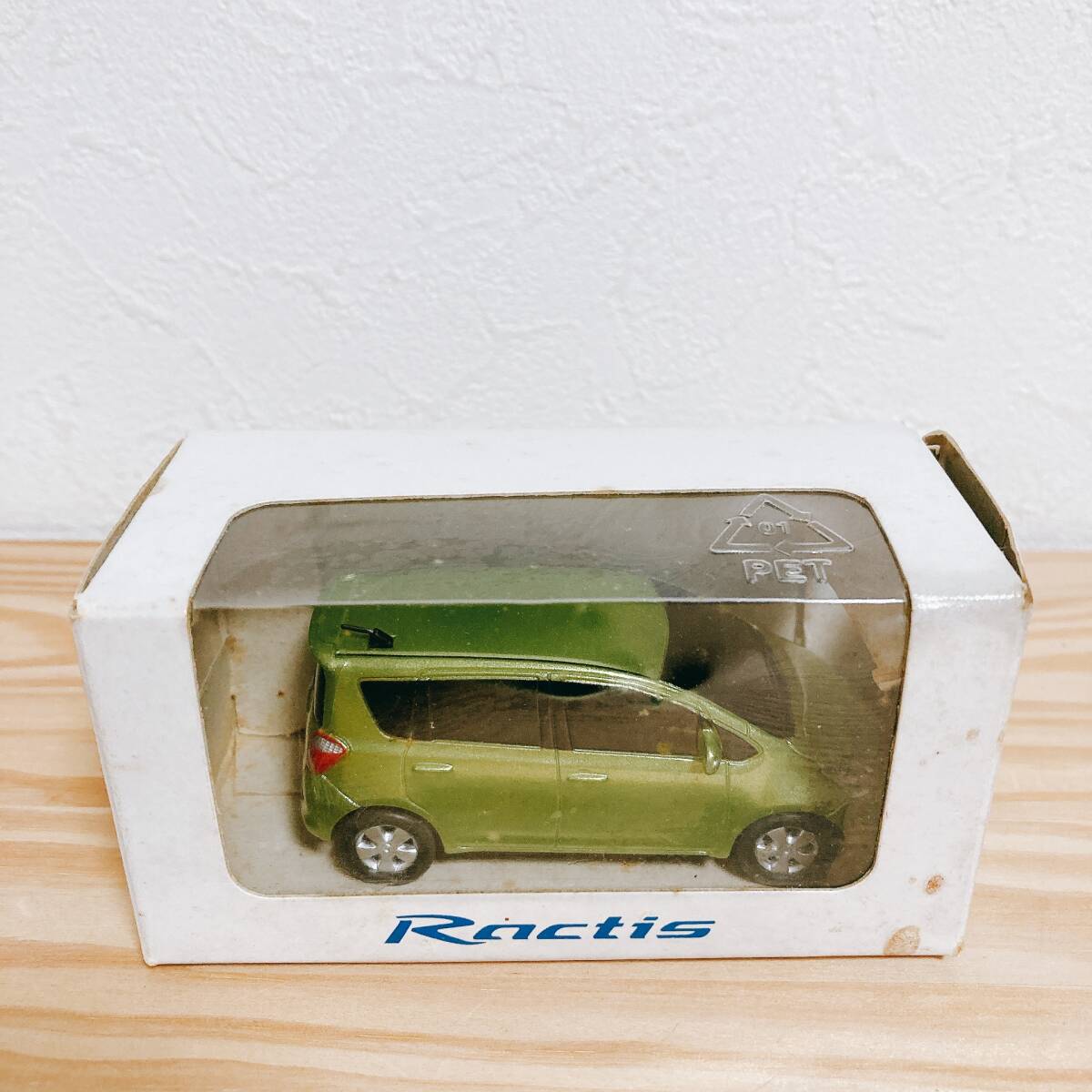 【中古】トヨタ 初代ラクティス Ractis 非売品 プルバックカー ミニカー ライムグリーン系 カラーサンプル★A2504-0230拍卖