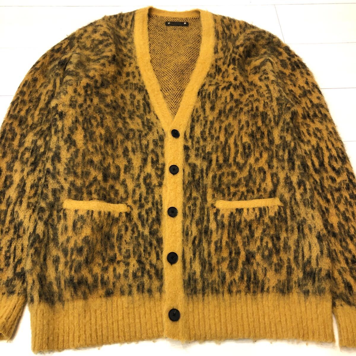 MINEDENIM Mohair Leopard Knit Cardigan ニット カーディガン セーター ジャガード レオパード アニマル 豹柄 拍卖