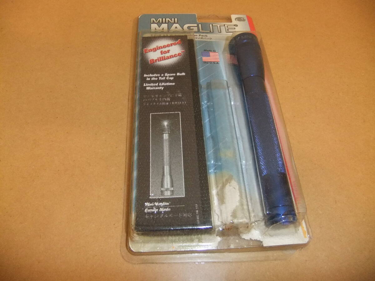 1点物【廃盤/希少/未使用】MINI MAGLITE 2-Cell AA フラッシュライト BL ミニマグライト★輸入元、三井物産のビンテージ品 notLED お宝拍卖