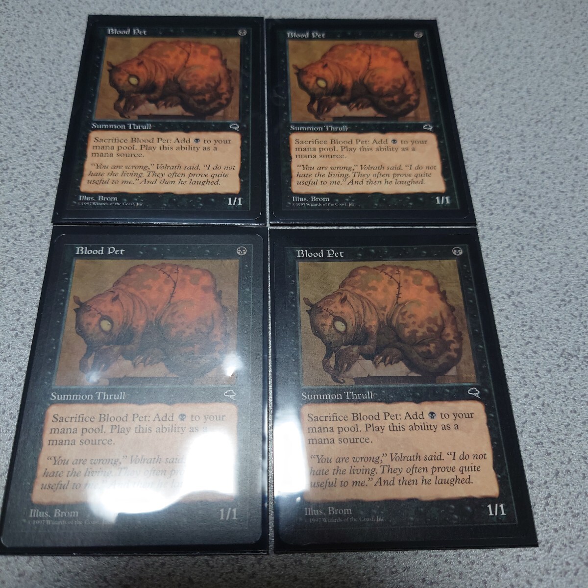 MTG TMP ブラッド・ペット 英語 四枚セット 即決拍卖