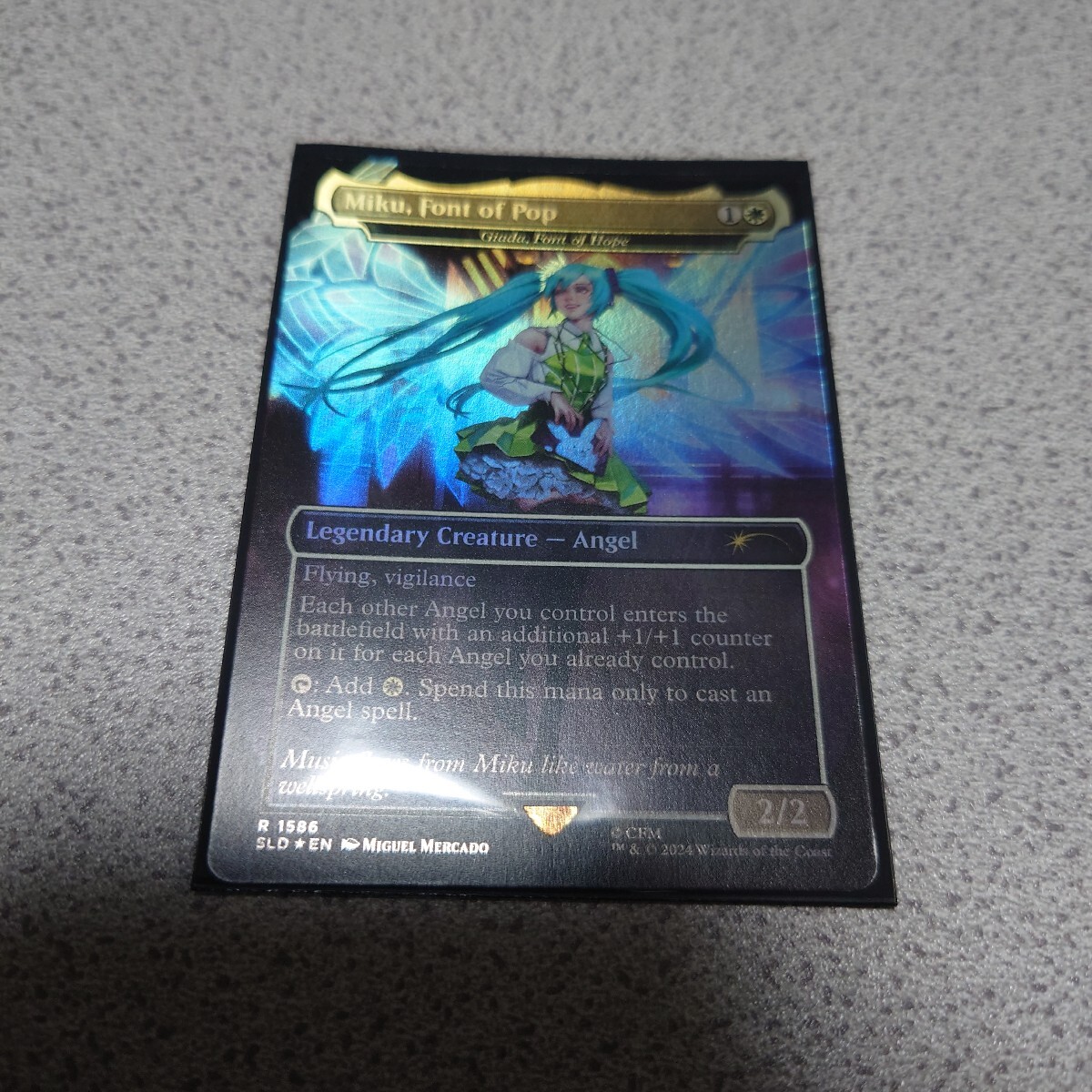 MTG SLD ポップの源、ミク/希望の源、ジアーダ 英語foil 一枚 ボーダーレス Secret lair 初音ミク シークレットレイヤー 即決拍卖