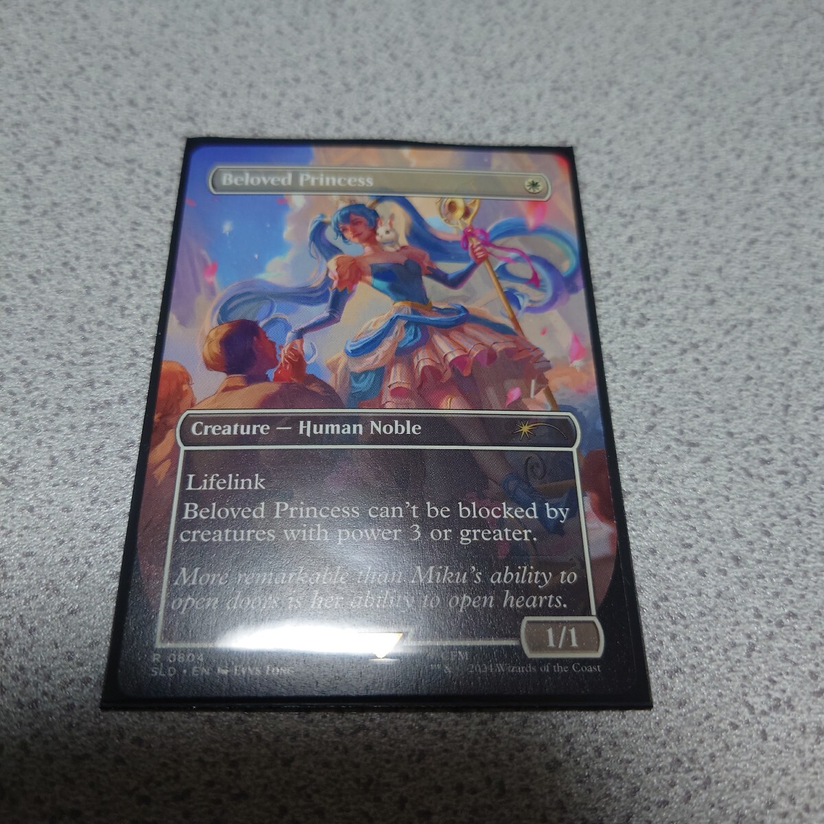 MTG SLD 敬愛される王女 英語 一枚 ボーダーレス Secret lair 初音ミク シークレットレイヤー 即決拍卖