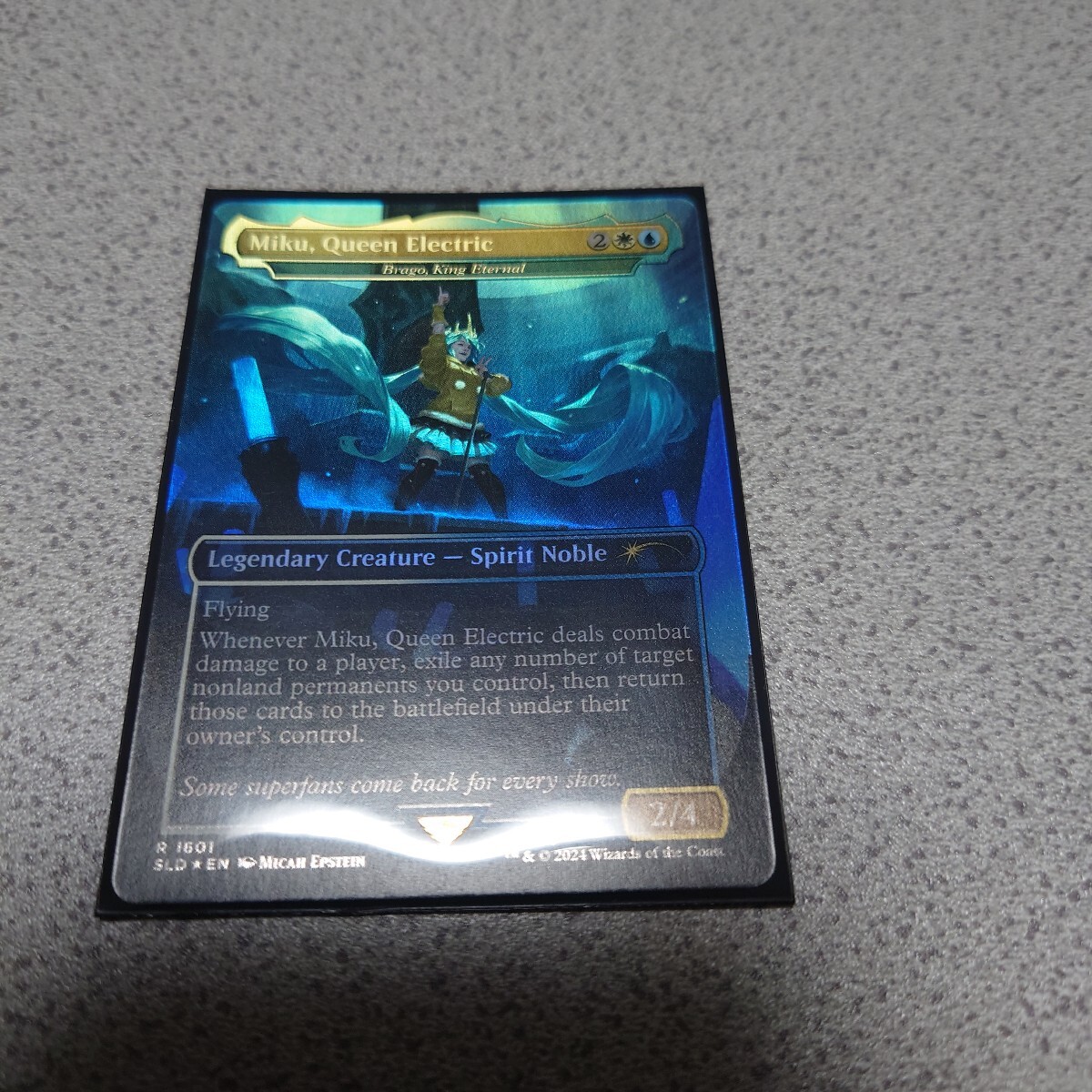 MTG SLD 電子の女王、ミク 英語foil 一枚 ボーダーレス Secret lair 初音ミク シークレットレイヤー 即決拍卖