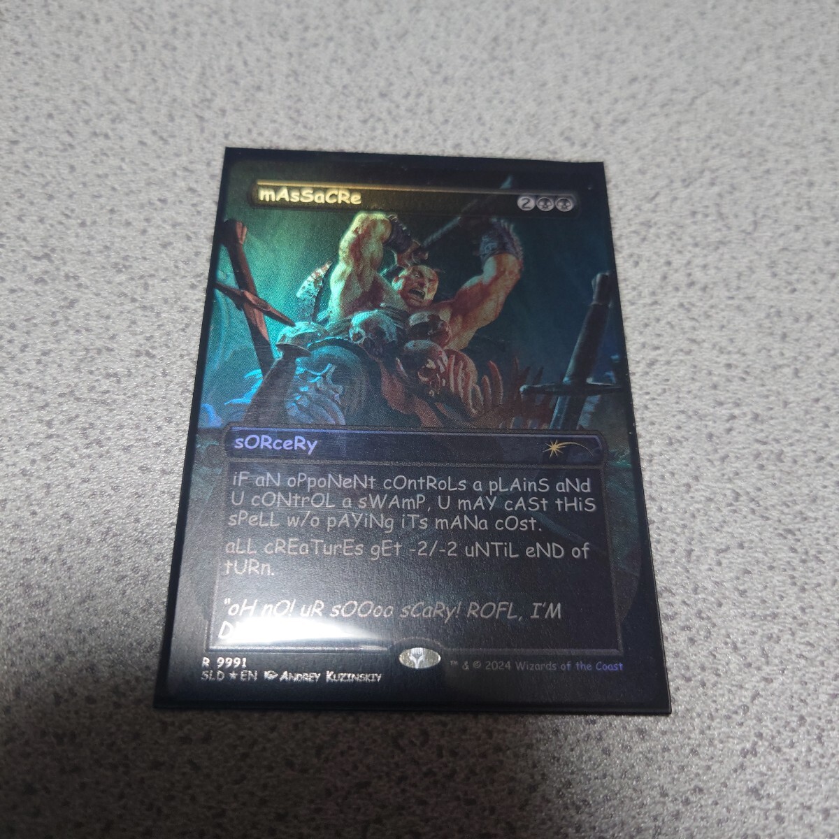 MTG SLD 虐殺 英語foil 一枚 Secret lair 即決拍卖