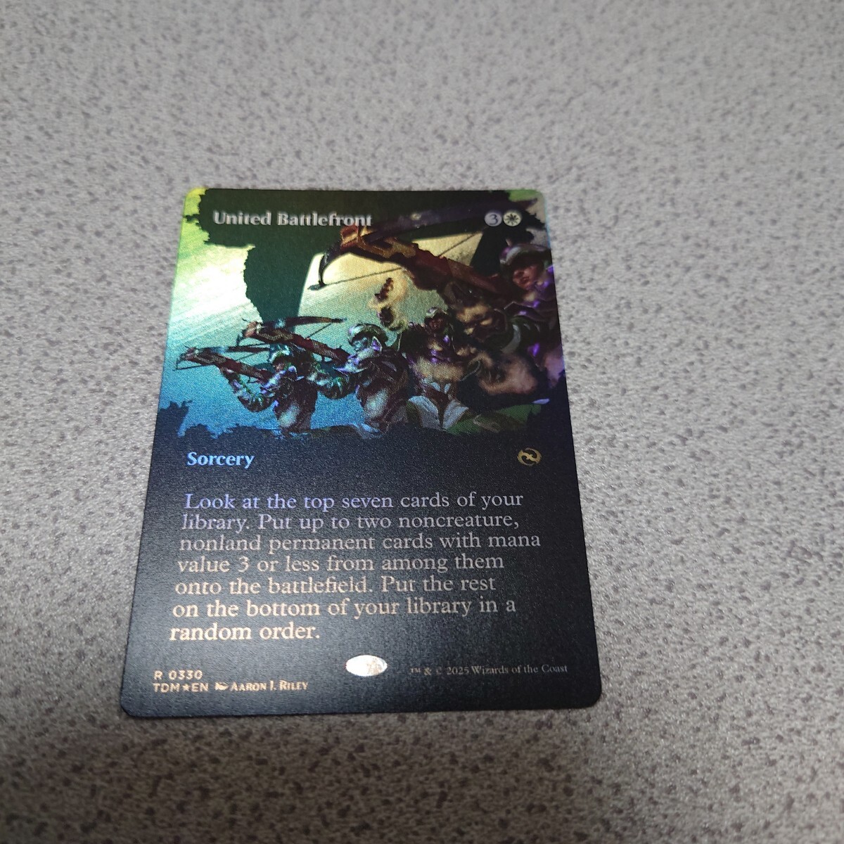 MTG TDM 団結の最前線 英語foil 一枚 ボーダーレス タルキール:龍嵐録 即決拍卖