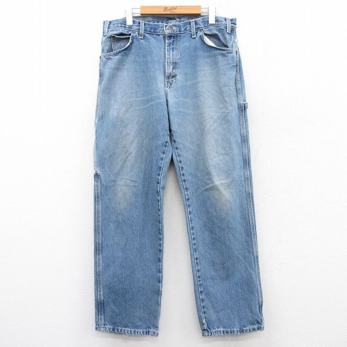 W36/古着 ディッキーズ Dickies ペインター パンツ メンズ 紺 ネイビー デニム 25apr26 中古 ボトムス ロング拍卖