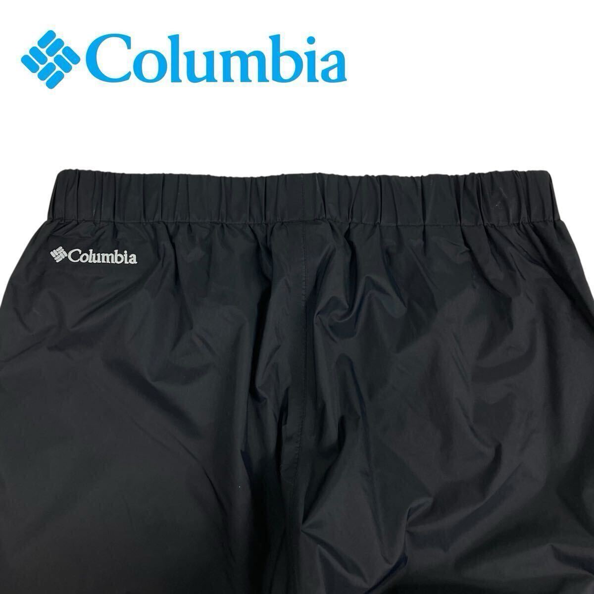 04M901◯ Columbia コロンビア ブラック ウインドパンツ オムニテック レイン スポーツ アウトドア トレッキング 撥水 メンズ Mサイズ拍卖