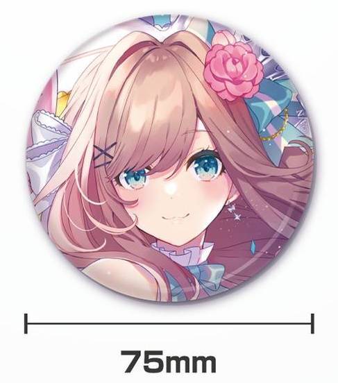 鈴原るる 誕生日グッズ 75mm缶バッジ【NIJISANJI Suzuhara Lulu Birthday Merch Button Badge にじさんじ 2021年 Vtuber拍卖