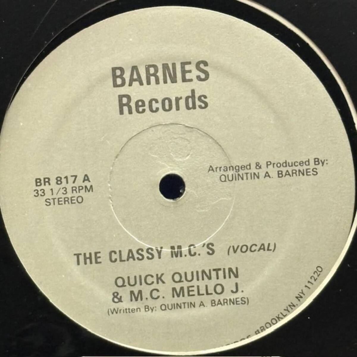 ★★値下出品★ Quick Quintin & M.C. Mello J. - The Classy M.C.'s   ★元値8500円★拍卖