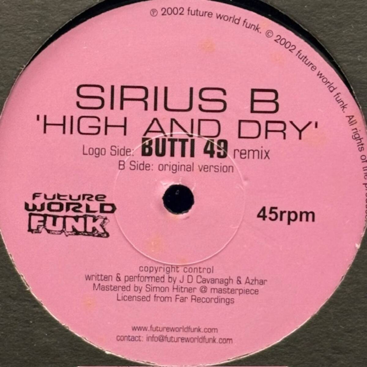 ★Sirius B - High And Dry拍卖