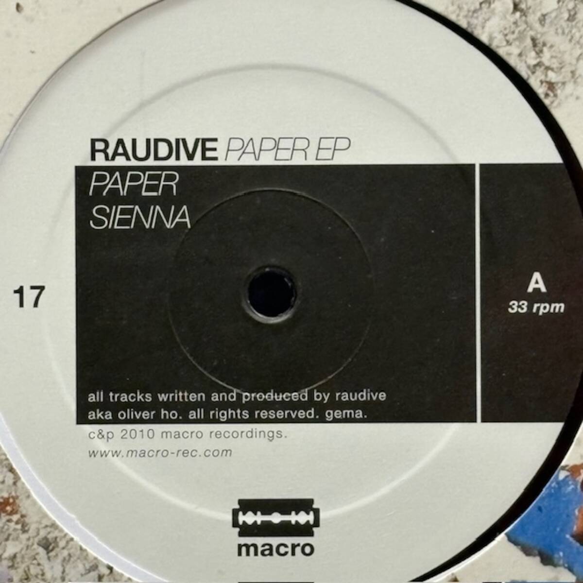 ★Raudive - Paper EP(★盤面ほぼ良品!)拍卖