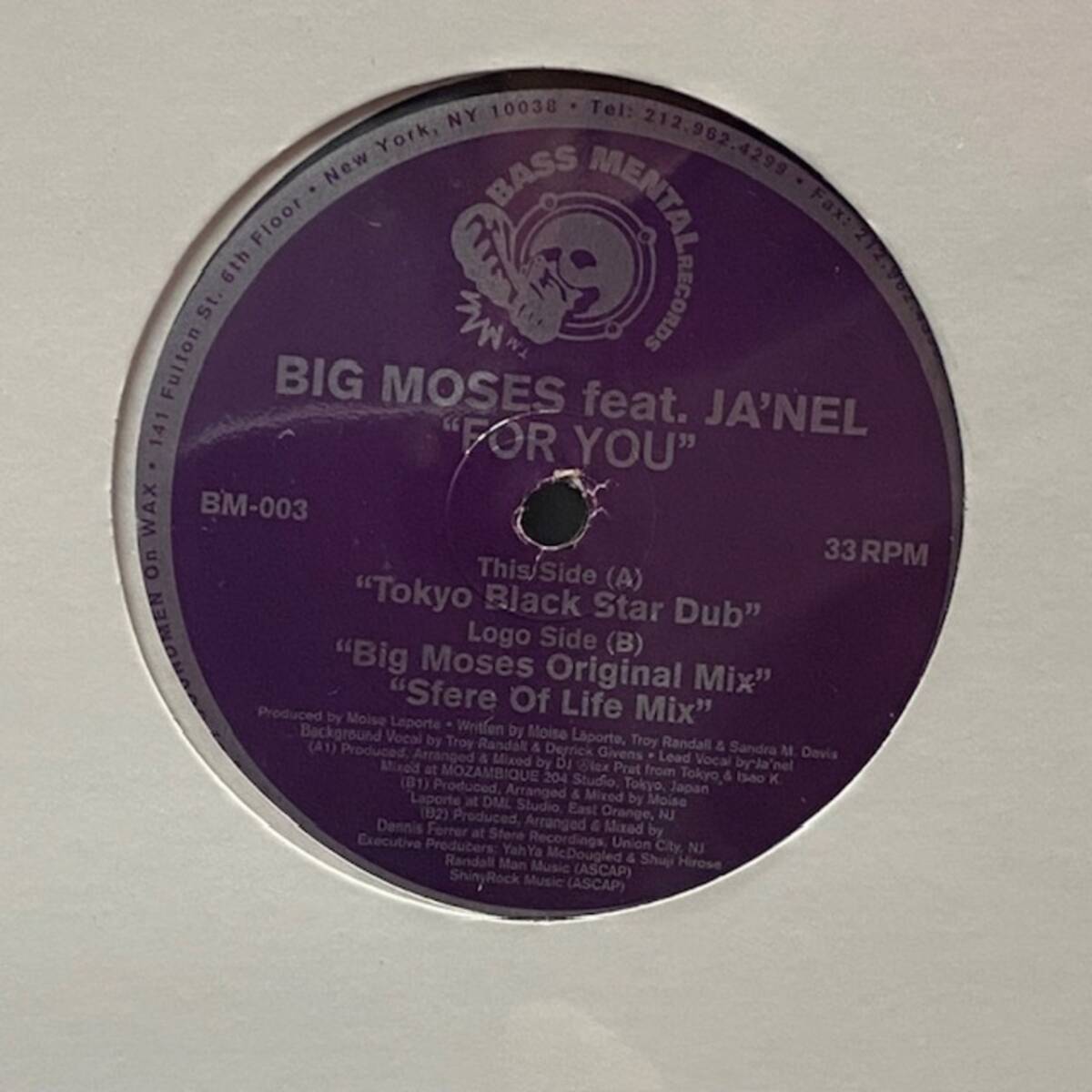★Big Moses Feat. Ja'Nel - For You拍卖