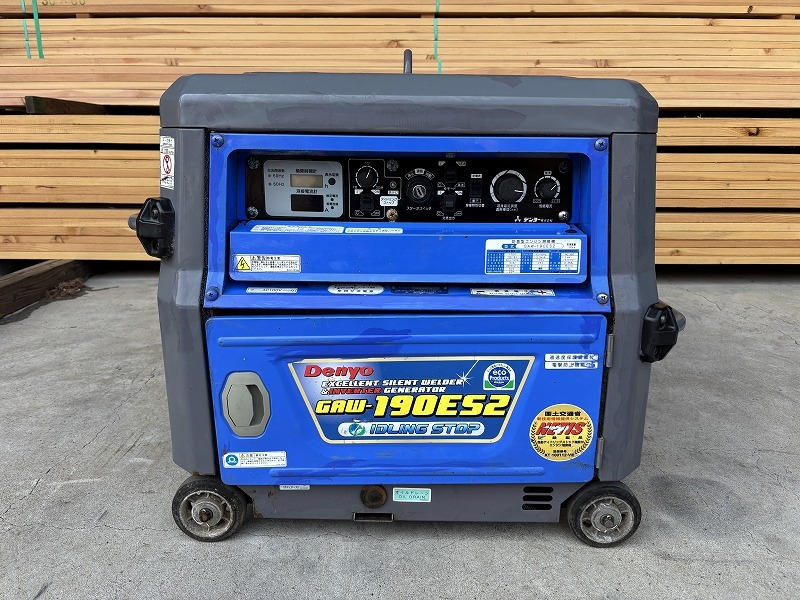 デンヨー 溶接発電機 GAW-190ES2 574時間拍卖