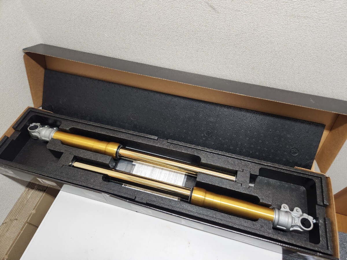 特注 Z1 Z2 オーリンズ 新型正立フロントフォーク 全長815mm ゴールド 43mm OHLINS Z系 Z1000R Z1000MK2 Z1-R KZ1000 Z1000J Z1100GP 拍卖
