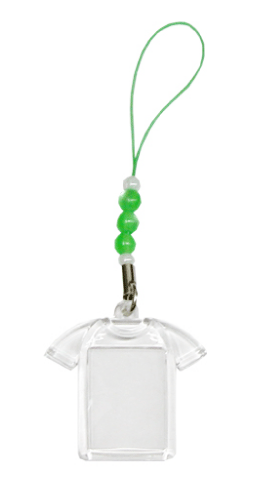 在庫限り ハメパチ Tシャツ型ビーズストラップ(グリーン)1個 処分価格 ④拍卖