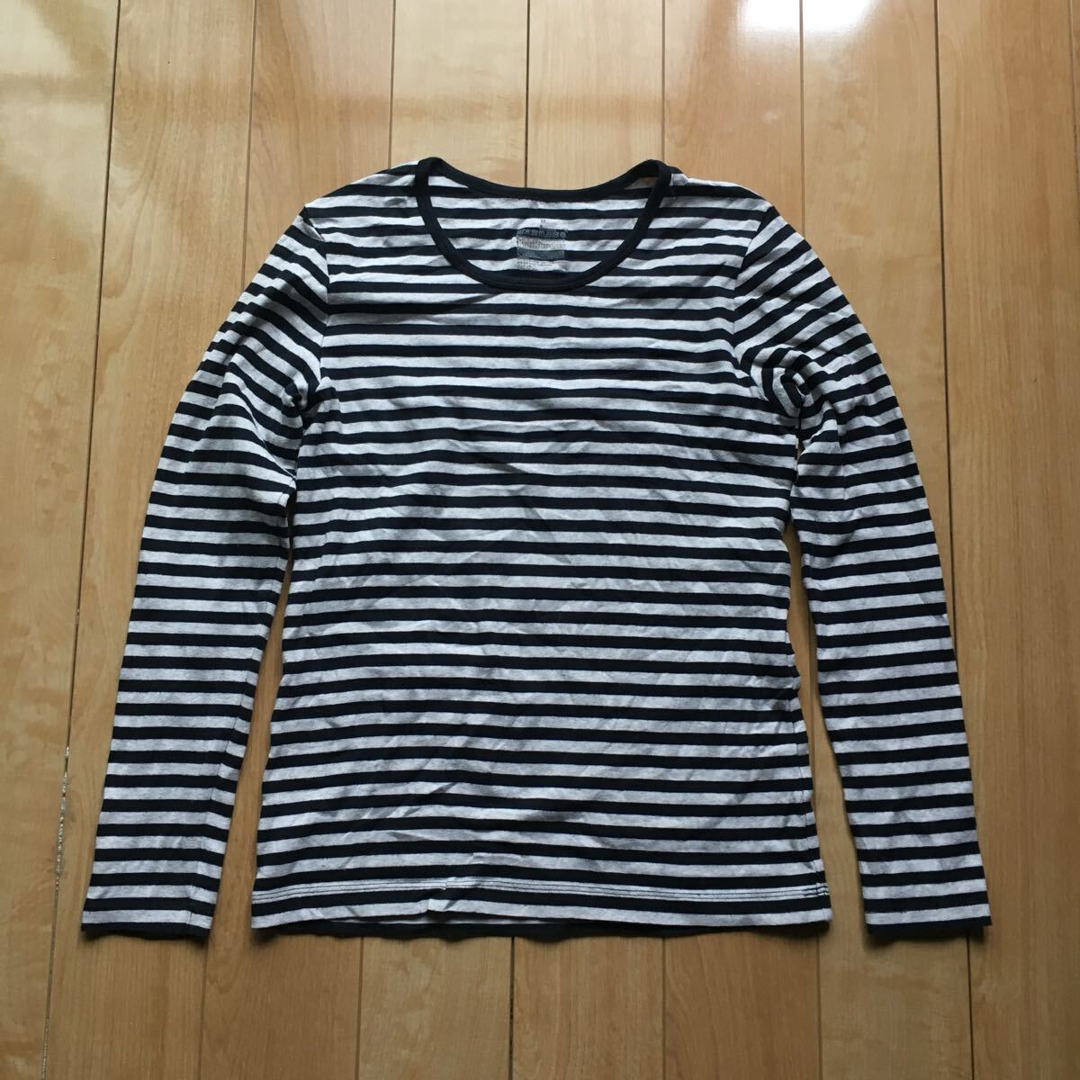 無印良品 ボーダーカットソー 223-1-6 レディース M拍卖