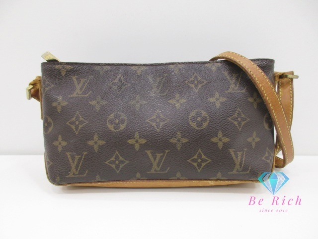 ルイ ヴィトン LOUIS VUITTON ショルダーバッグ モノグラム トロター M51240 ブラウン PVC レザー ポシェット【中古】【送料無料】 bk9816拍卖