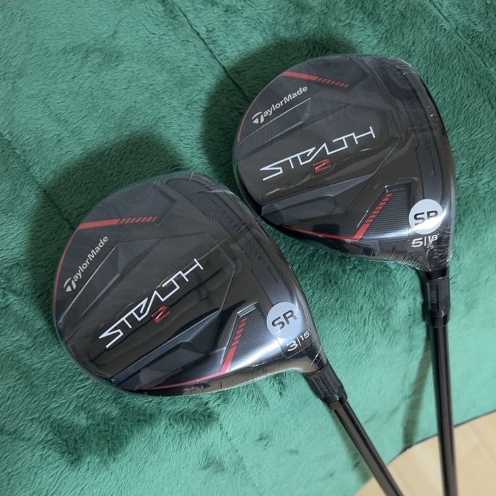 ☆新品 未使用 ☆ テーラーメイド ステルス 2 フェアウェイウッド 日本仕様 TENSEI Red TM50 SR 2本セット 3W 5W FW拍卖