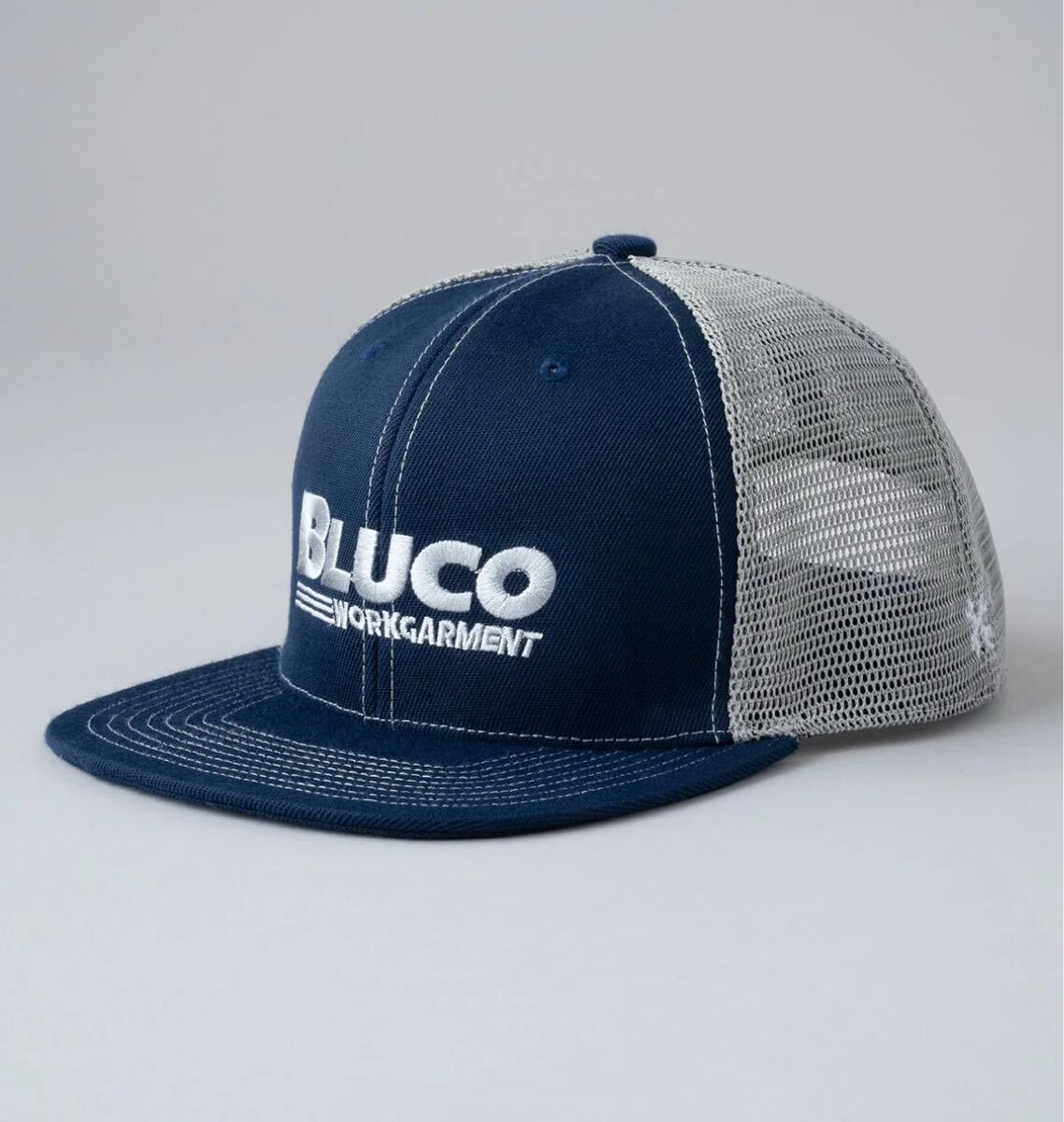 BLUCO/ブルコ 6-PANEL MESH CAP -BWG- ネイビー/グレー拍卖
