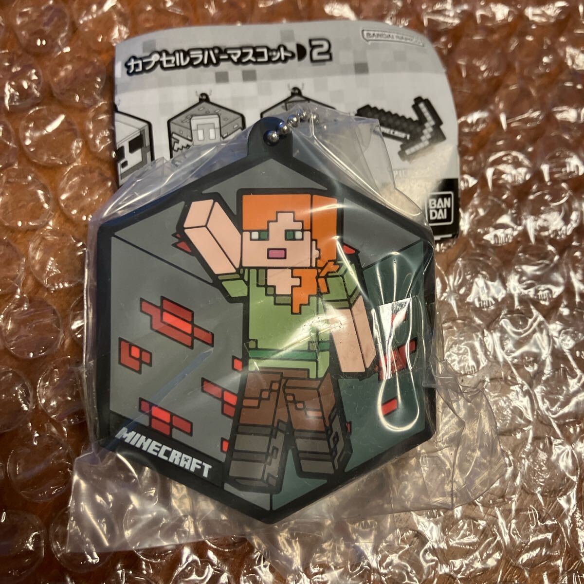 マイクラ Minecraft キャラクター ストラップ ラバスト キーホルダー ALEX拍卖