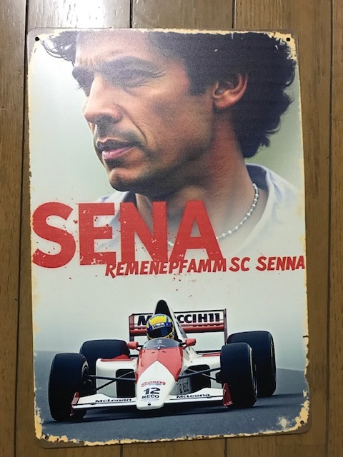 アイルトンセナファン必見 マルボロ マクラーレンホンダ MP4 金属パネル 日本全国送料サービス 拍卖