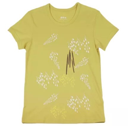 ★ 台湾 ●菇 Mogu モグ オーガニックコットン Tシャツ / 阿勃勒 ナンバンサイカチ ゴールデンシャワー / サイズ S 拍卖