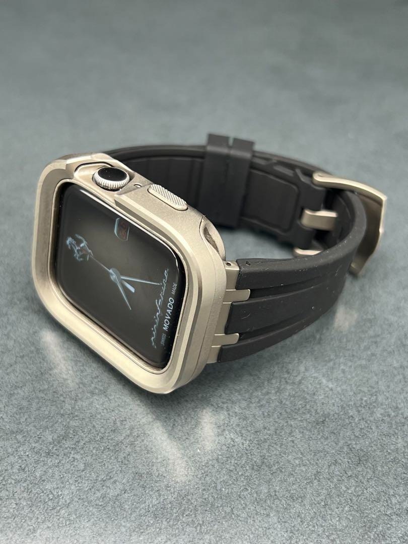 アップルウォッチ アルミニウム ケース ラバーバンド アップルウォッチ 46mm 49mm 45mm 44mm ウルトラ拍卖